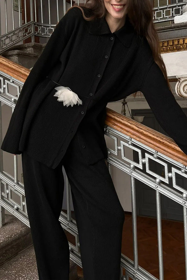 Edinburgh Royal Mile Knitted cardigan and trousers two-piece suit