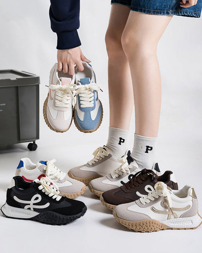 Hidden Wedge Foam Sole Chunky Ugly Sneakers