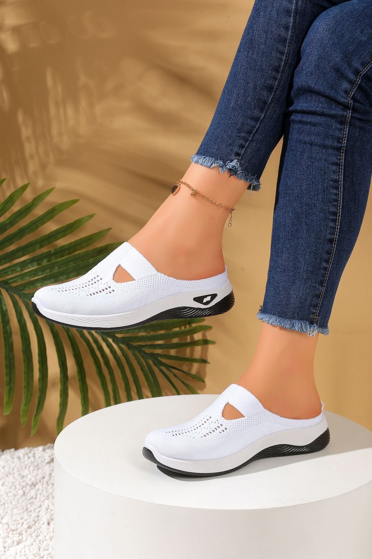 Casual comfort Breathable Knit Slip-on Shoes