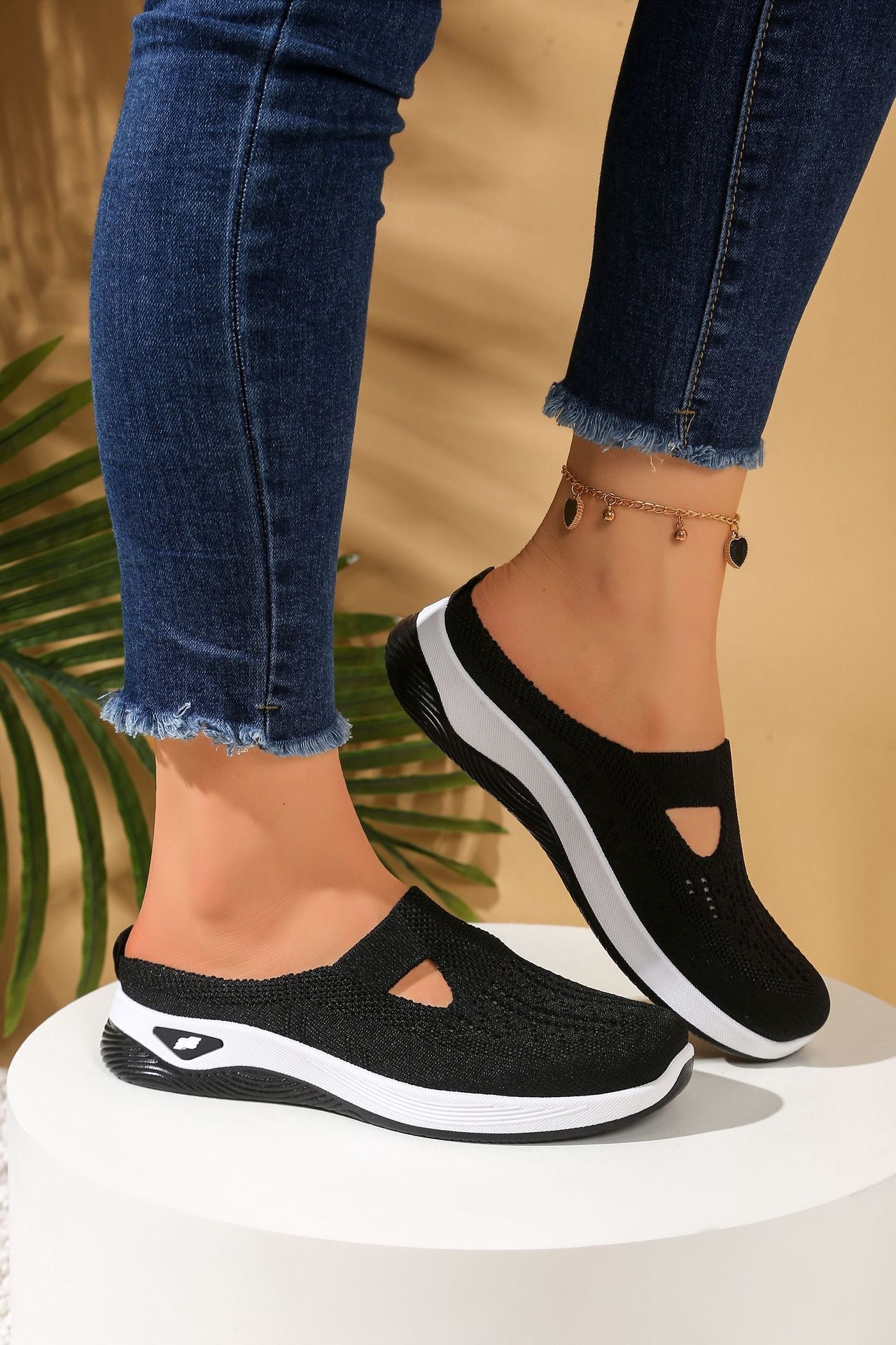 Casual comfort Breathable Knit Slip-on Shoes
