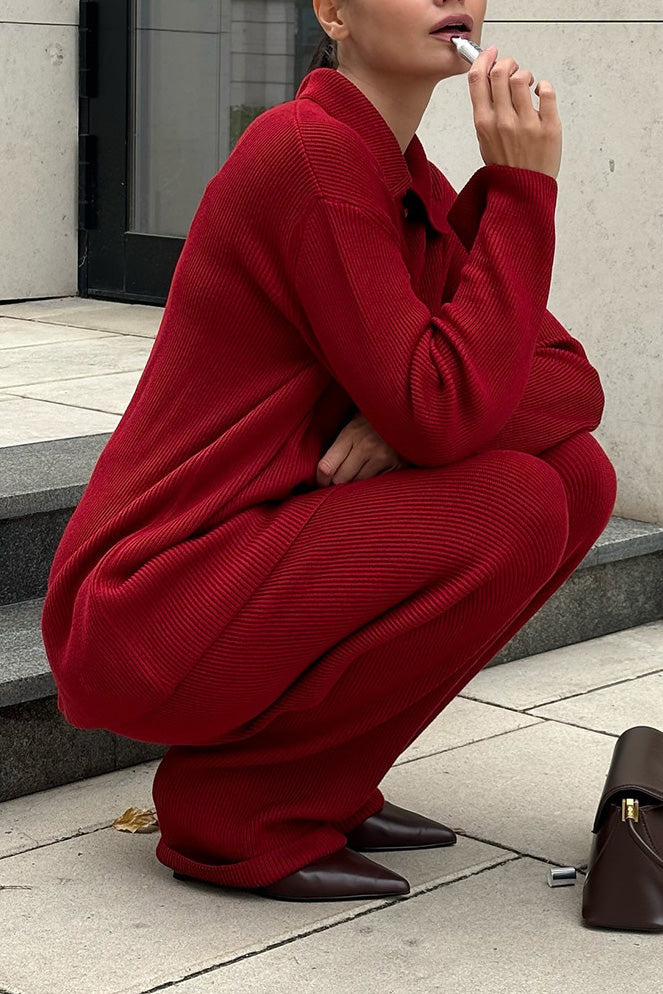 Edinburgh Royal Mile Knitted cardigan and trousers two-piece suit