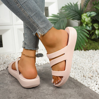 👡 LIMITED-TIME 50% RABATT! ☀️ Damen Riemchensandalen – Dick gepolsterte Sohle, Leicht, Vielseitig, Stylisch ✨