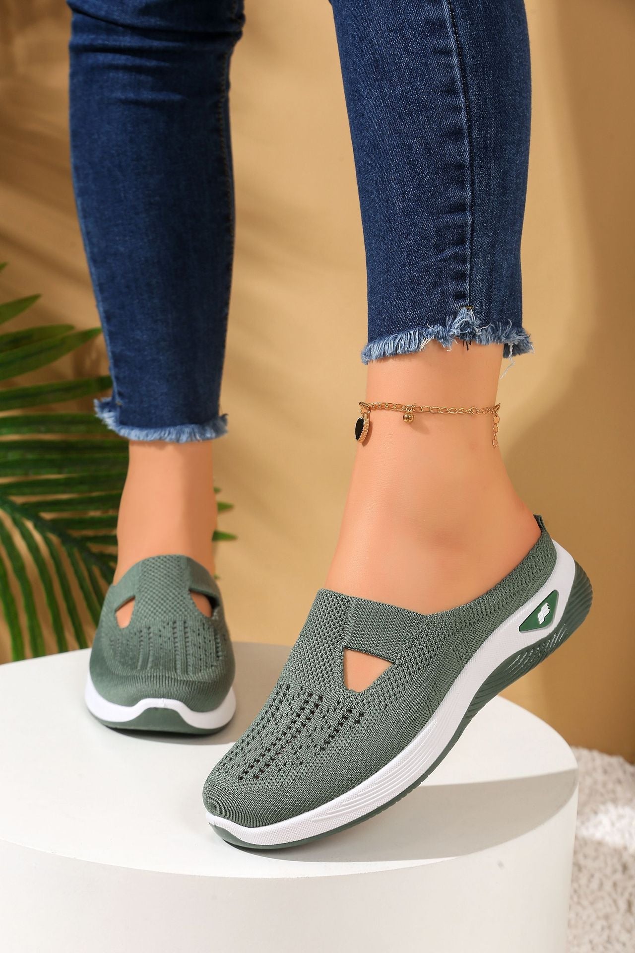 Casual comfort Breathable Knit Slip-on Shoes