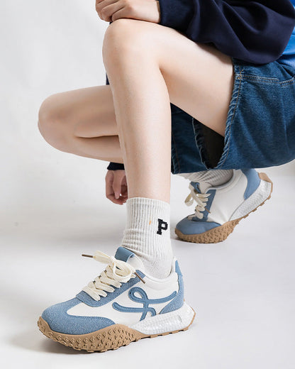 Hidden Wedge Foam Sole Chunky Ugly Sneakers