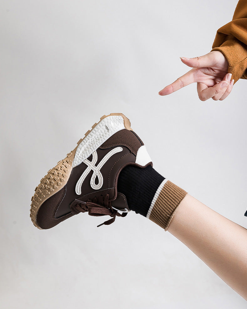 Hidden Wedge Foam Sole Chunky Ugly Sneakers