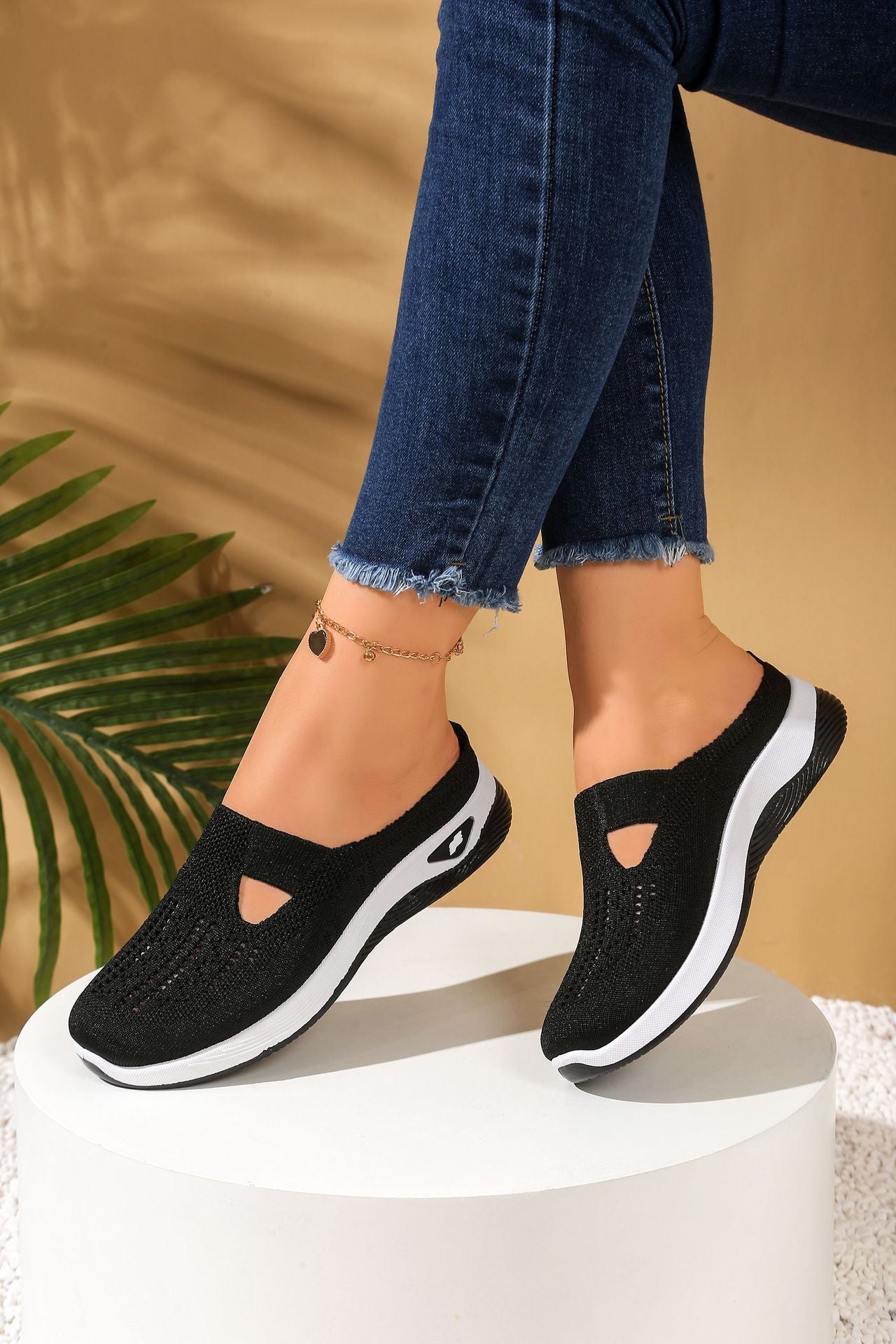 Casual comfort Breathable Knit Slip-on Shoes