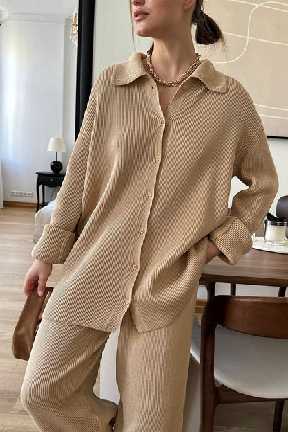 Edinburgh Royal Mile Knitted cardigan and trousers two-piece suit