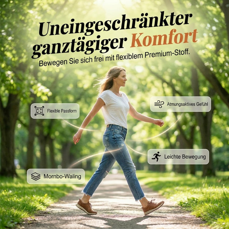 Modische Slim-Fit-Jeans im Used-Look für Damen