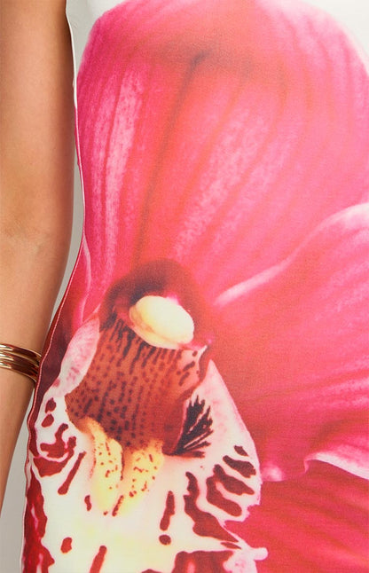 Mini-robe orchidée blanche Ghita