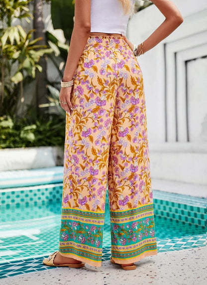 Sofia - Yellow Palazzo Pants