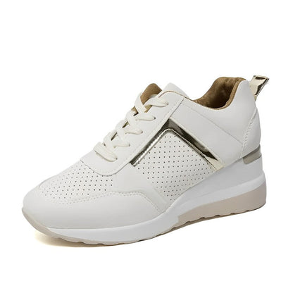 Elegant white women's sneakers - Bianca