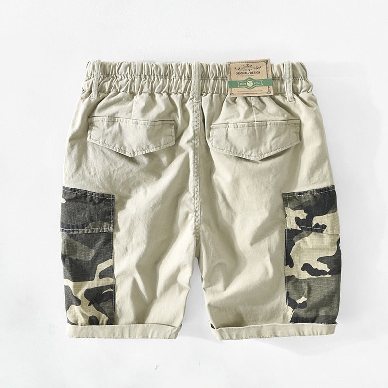 Beige Camo-Shorts - Erik