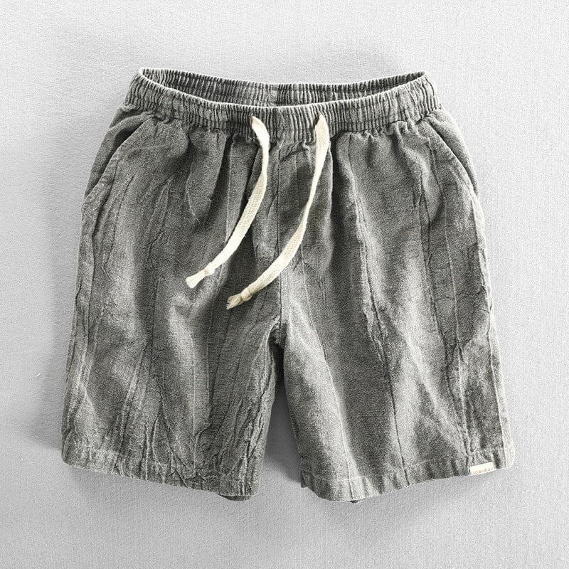 Casual shorts in rust brown with drawstring - Timon