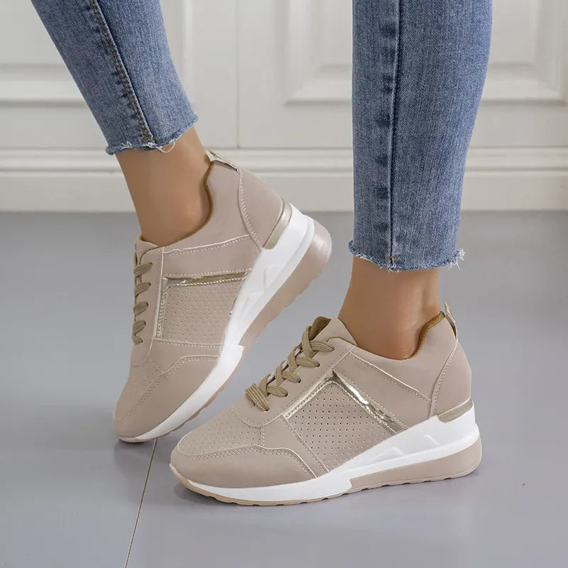 Elegant white women's sneakers - Bianca