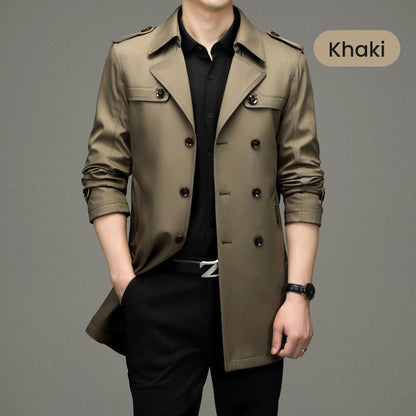👔🍂Saisonale Sonderangebote – Herren-Windjacke mit doppelter Knopfleiste