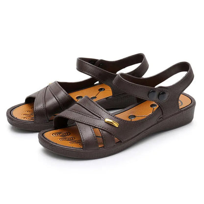 Comfortable Brown Orthopedic Women's Sandals - Julia