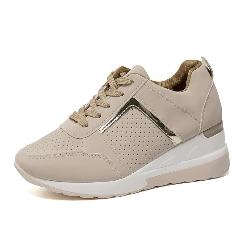 Elegant white women's sneakers - Bianca