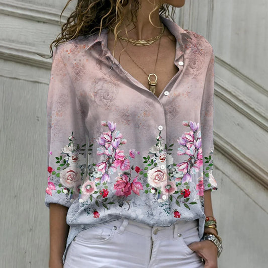 Elegante Bluse 'Esotica' mit verschiedenen Mustern Rosa