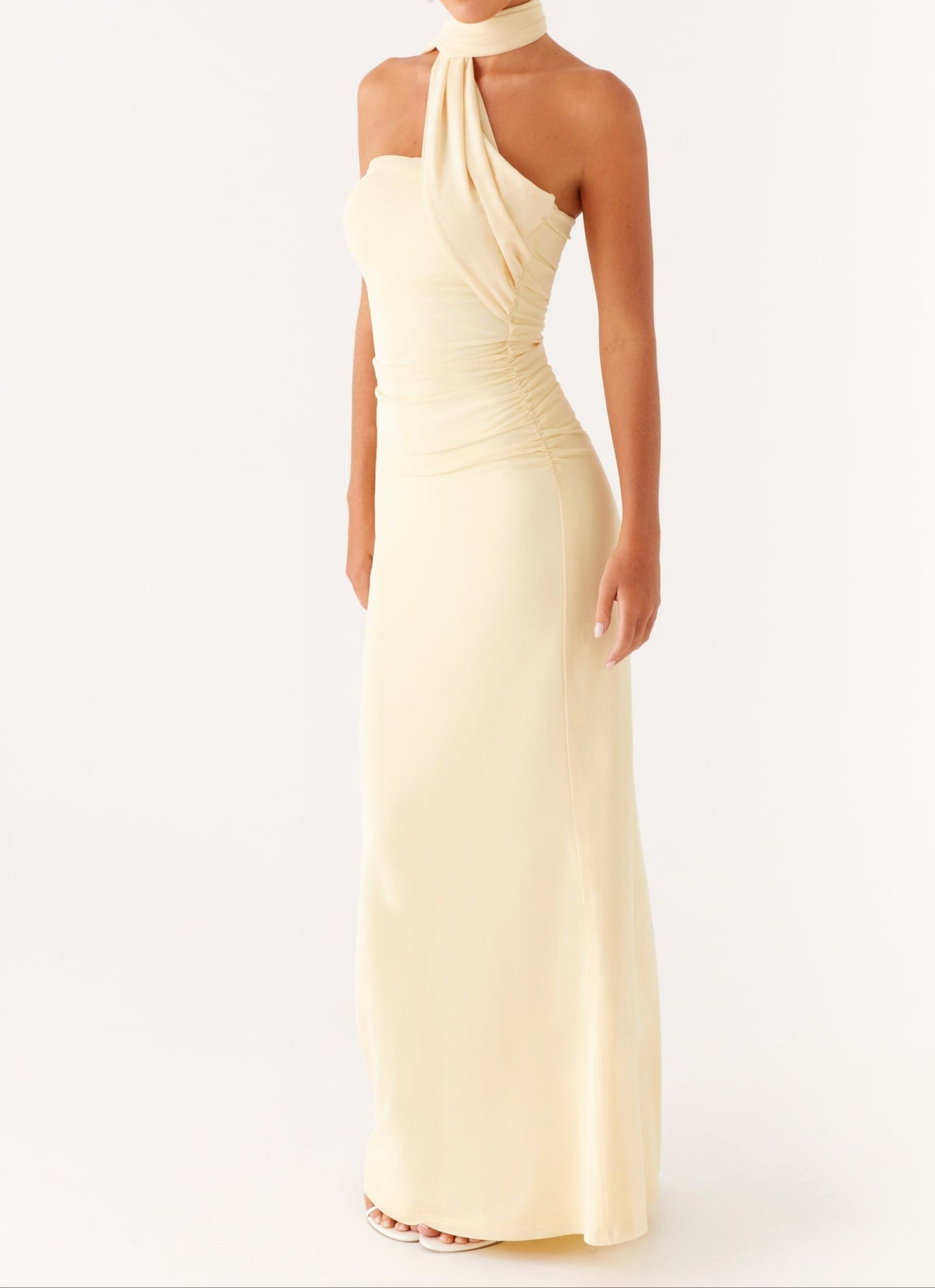 Vincenza Maxi Kleid – Gelb