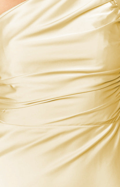 Bambi Gelbes Formelles Maxikleid