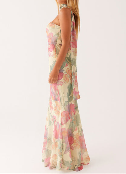 Luciella Maxi Dress - Yellow Peony