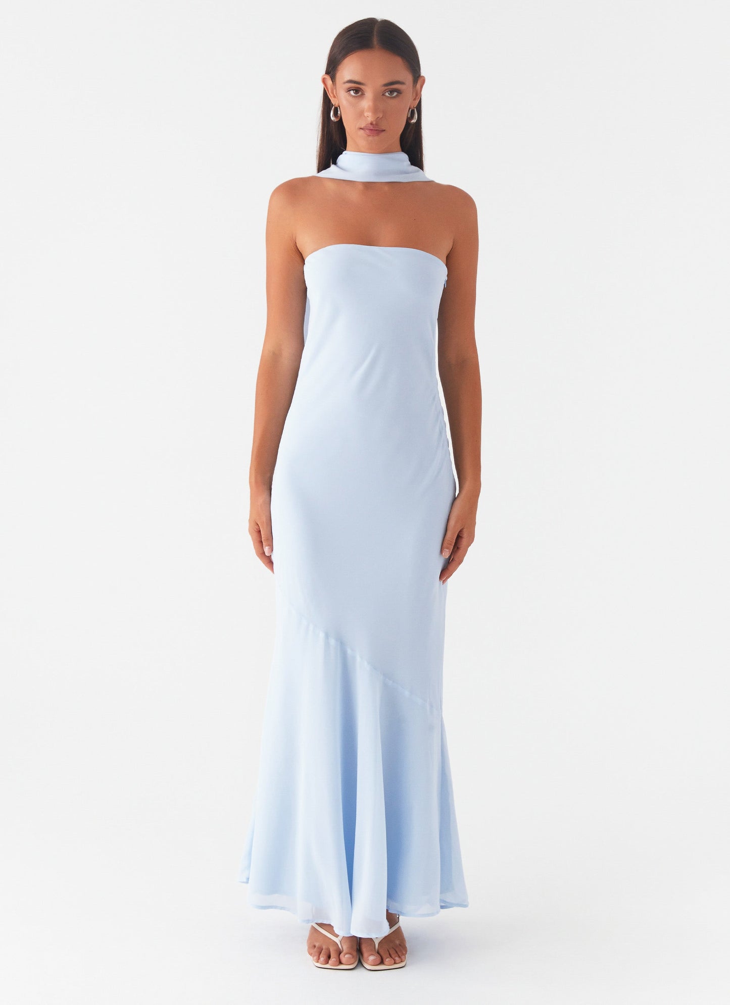 Robe longue « Po Under The Pagoda » - Bleu