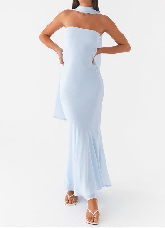 Robe longue Gessica – Bleu