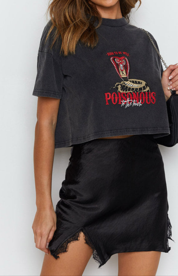 Cristina Spitzen Minirock Schwarz