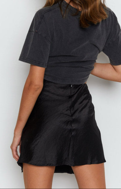 Cristina Spitzen Minirock Schwarz