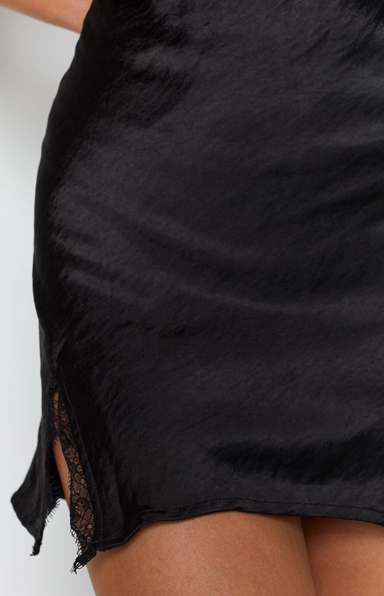 Cristina Spitzen Minirock Schwarz
