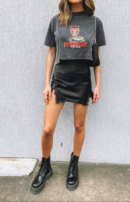 Cristina Spitzen Minirock Schwarz