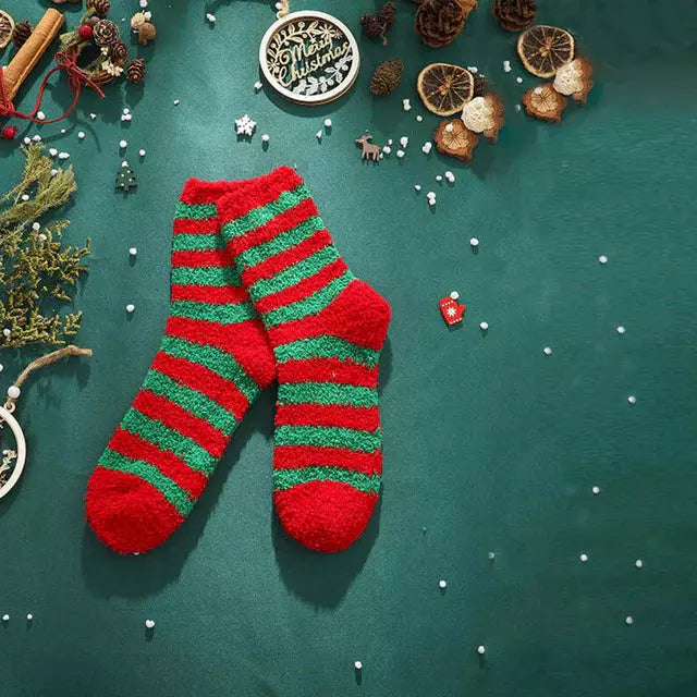 Weihnachten Gestreifte Socken