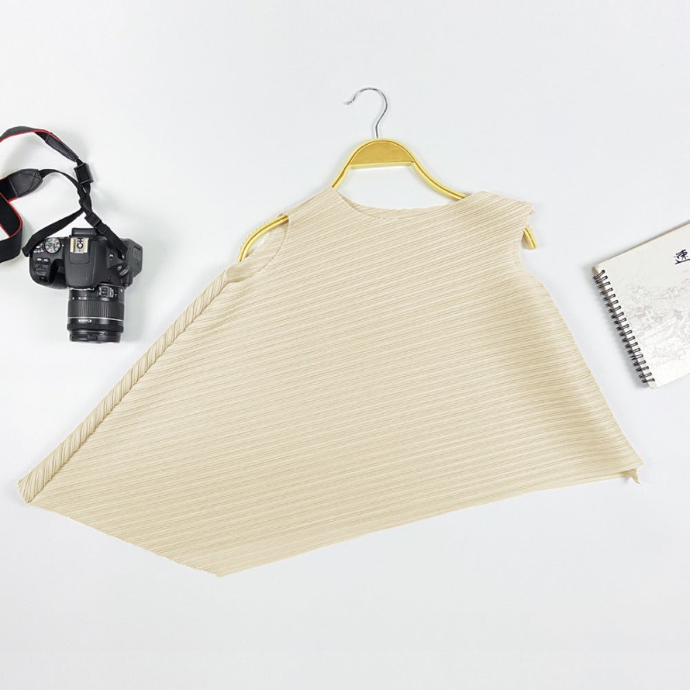 Sleeveless Asymmetrical Blouse Top for Women - Sara