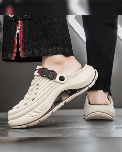 Sandalen Outdoor Dicke Sohle Rutschfest Geruchsresistent Langlebig Schnelltrocknend Weich Strand