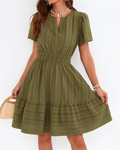 Kleid V-Ausschnitt A-Linie