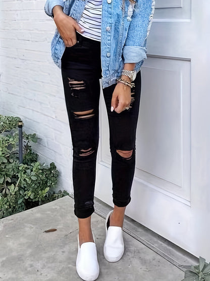 Black ripped jeans - Zoe