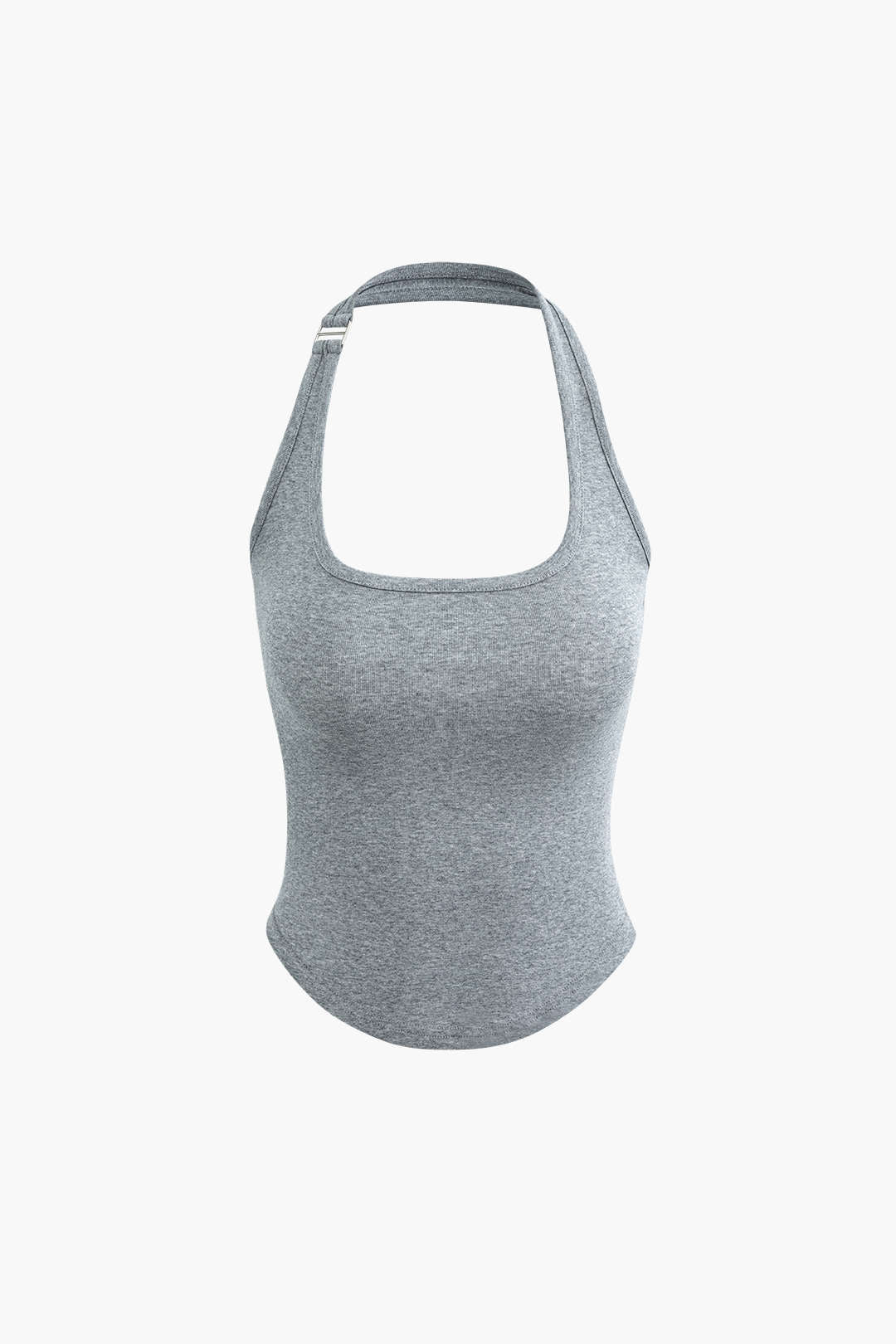 Klassisches Halter Geschwungenem Saum Tanktop