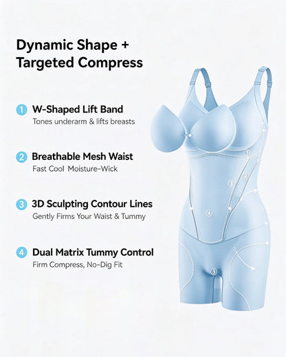 Kühlender Bauchkontroll Po-Lift Shapewear Bodysuit