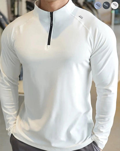Herren Oberteil Langarm Schnelltrocknend Sportlich