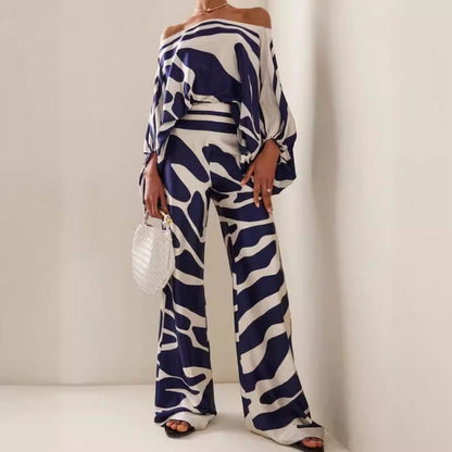 Multicolor Off-Shoulder Tie-Dye Jumpsuit with Wide Legs for Women - Rachele