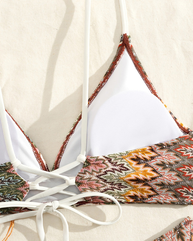 Bikini Druck Twist Dreieck