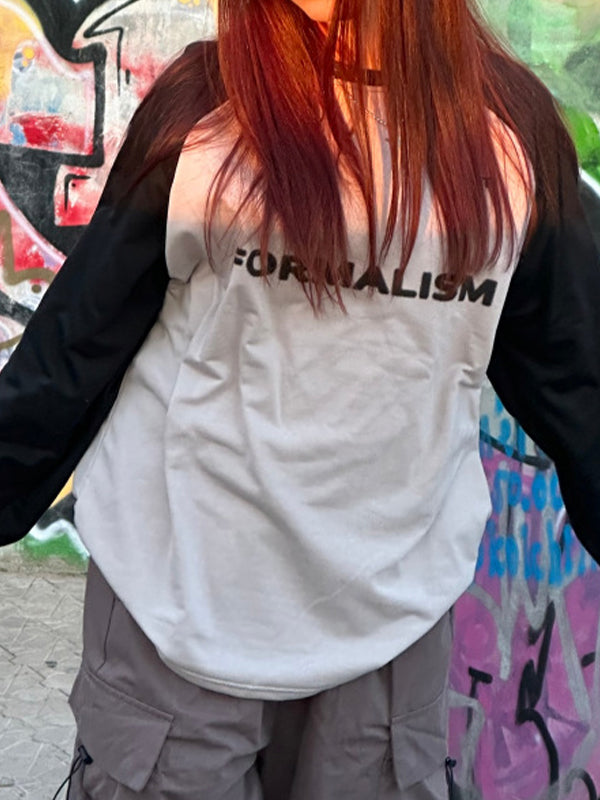 Vintage Striped Street Loose Sweatshirts