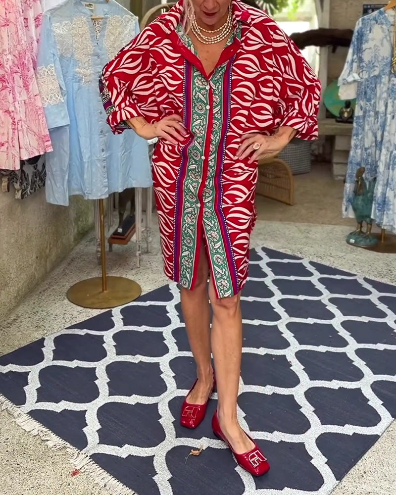 Kleid Bohemian Hemd