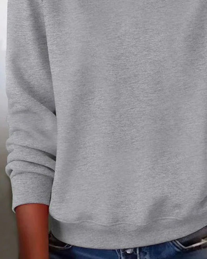 Sweatshirt Rundhals vielseitig