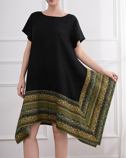 Kleid Bohemian Asymmetrischer Saum