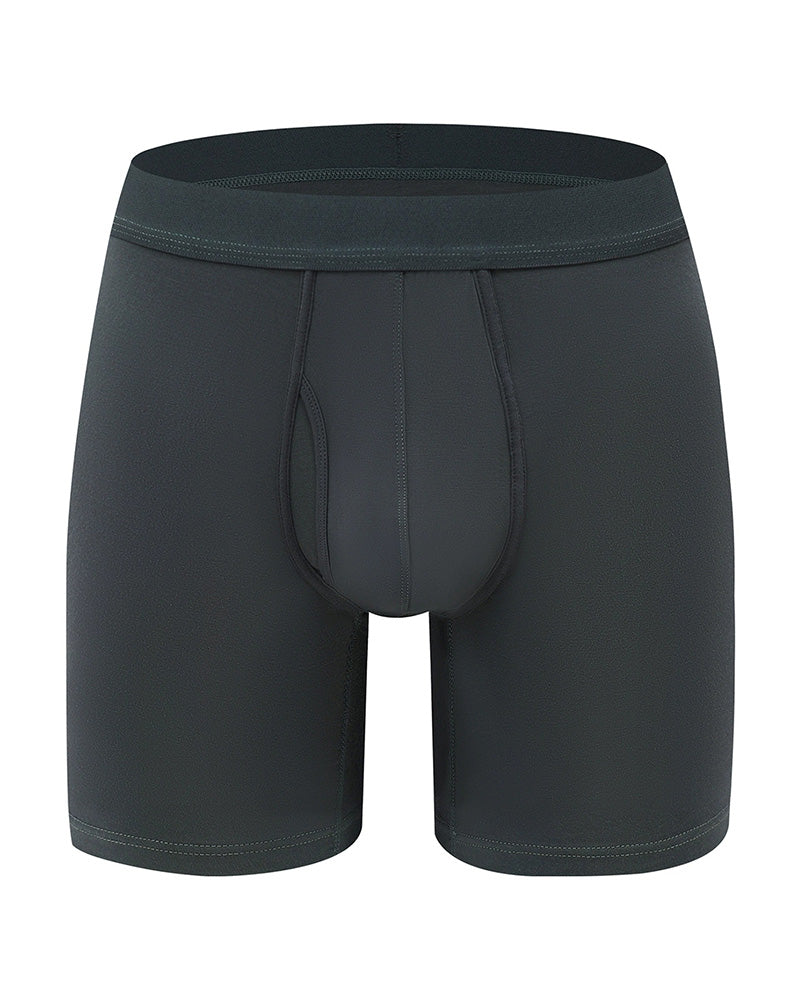 Herren Einfarbig Bambusfaser Dehnbare Boxershorts, Atmungsaktive Bequeme Unterwäsche Für Den Täglichen Gebrauch, Lässige Herren Unterwäsche Für Alle Jahreszeiten