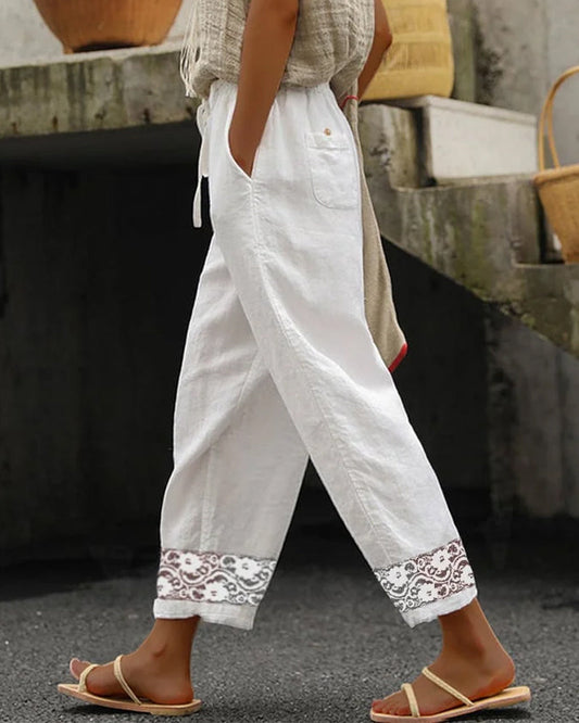 Gekröpft Spitze Knöchelhose