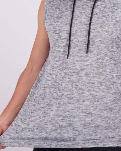 Tank Top Ärmellos Kapuze Sport