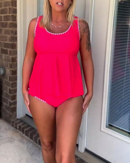 Tankini Stilvoller Kontrast Dreieck