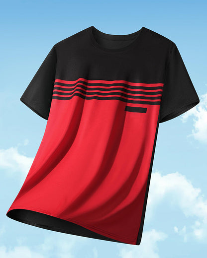 Herren T-Shirt Atmungsaktiv Schnelltrocknend Kurzarm
